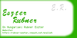 eszter rubner business card